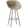 Mat Bar Armchair barkruk 75 cm Seaweed Black Steel