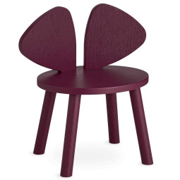 Mouse kinderstoel burgundy