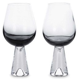 Tank Wine glas set van 2 zwart