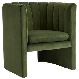 169 Loafer SC23 fauteuil, Velvet groen