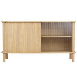 Italic dressoir naturel eiken, glas