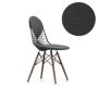 Eames Wire Chair DKW-2 stoel met donker esdoorn onderstel, Hopsak 05
