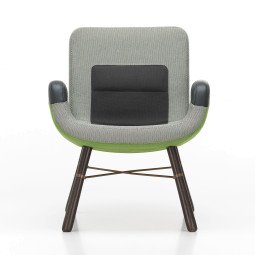 1860 East River Chair fauteuil stofmix groen