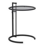 Adjustable Table E 1027 Black bijzettafel 52 donker glas