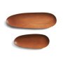 Thin Oval bord set van 2 mahonie