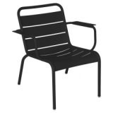 Luxembourg lounge fauteuil met armleuning Liquorice