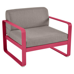 Bellevie fauteuil kussen grey taupe Pink Praline