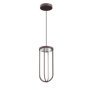 In Vitro hanglamp LED outdoor donkerbruin
