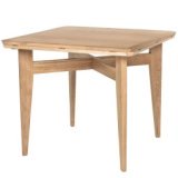 B-Table uitklapbare tafel 85x85/116 eiken, mat gelakt
