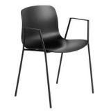 About a Chair AAC18 stoel met zwart onderstel Black