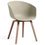 About a Chair AAC22 stoel met walnoot onderstel pastel green