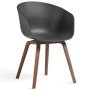 About a Chair AAC22 stoel met walnoot onderstel soft black