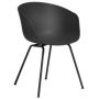 About a Chair AAC26 stoel met zwart onderstel Soft Black