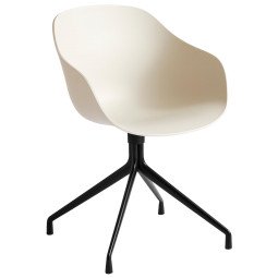 About a Chair AAC220 stoel crème met zwart onderstel