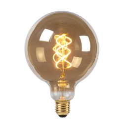 G125 Globe LED lichtbron E27 Ø125 5W 2200K amber dimbaar
