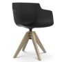 Flow Slim Color VN Oak stoel gebleekt, lead grey