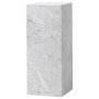 Plinth Pedestal bijzettafel wit Carrara marmer