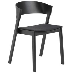 Cover Side Chair Eetkamerstoel gestoffeerd zwart remix 183
