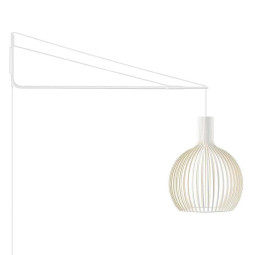Octo 4240 hanglamp witte wandbeugel wit
