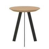 New Co coffee table 40 zwart onderstel, naturel light 3041