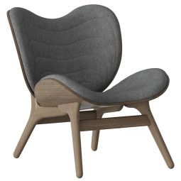 Umage Tweedekansje - A Conversation Piece fauteuil donker eiken Slate Grey