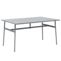 Union tafel 140x90 grijs