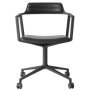 Vipp452 bureaustoel met wielen volledig zwart