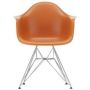 Eames DAR stoel verchroomd onderstel, rusty orange