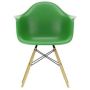 Eames DAW stoel essen onderstel, groen