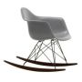 Eames RAR schommelstoel esdoorn donker onderstel, graniet grijs