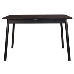Glimps uitschuifbare tafel 120x80 zwart