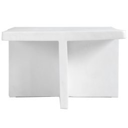 Brutus salontafel 60x60 Bone White