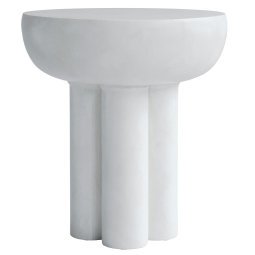 Crown Tall bijzettafel bone white