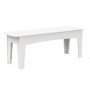 Alfresco eetbank 119 Cloud White