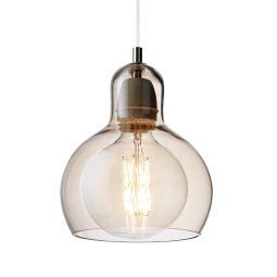 Mega bulb hanglamp Ø18 goud, wit snoer