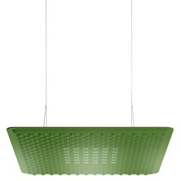 Eggboard Matrix akoestische hanglamp 80x80 groen