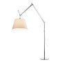 Tolomeo Mega Terra booglamp LED 3000K toetsdimmer alu perkament 42