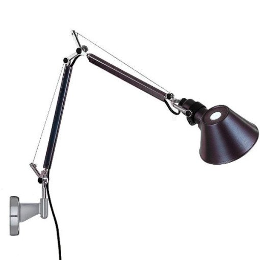 Tolomeo Parete wandlamp retrofit zwart