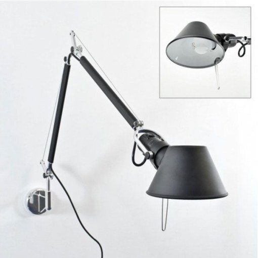 Tolomeo Mini Parete wandlamp retrofit zwart