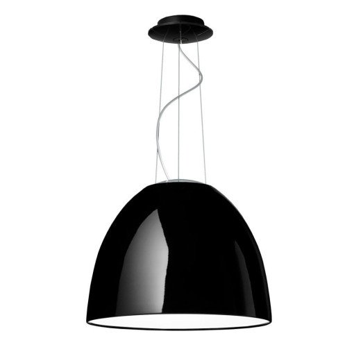 Nur hanglamp retrofit glanzend zwart