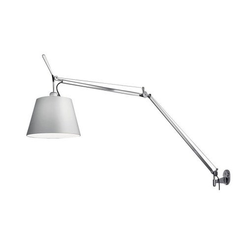 Tolomeo Mega wandlamp retrofit schakelaar alu grijs satijn 32