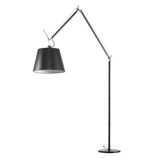 Tolomeo Mega Terra booglamp LED 2700K retro snoerdimmer zwart 36