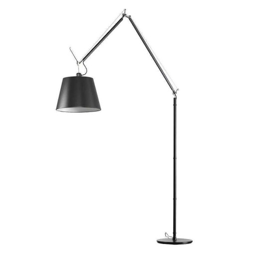 Tolomeo Mega Terra booglamp LED 2700K retro snoerdimmer zwart 32