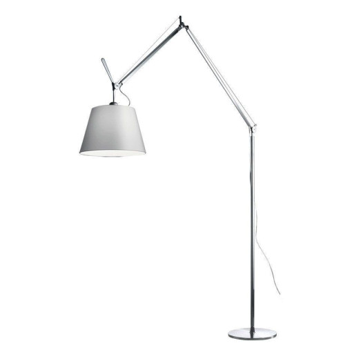 Tolomeo Mega Terra booglamp retrofit schakelaar alu grijs satijn 32