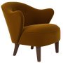 Ingeborg fauteuil donker eiken Grand Mohair 2600