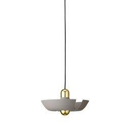 Cycnus hanglamp Ø30 taupe/goud