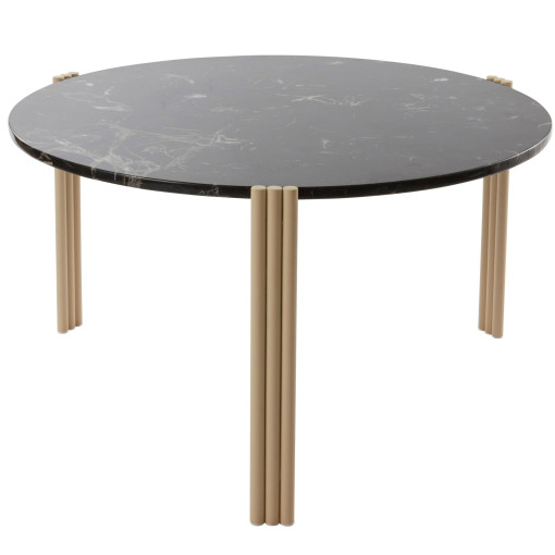 Tribus salontafel Ø80 black/light sand