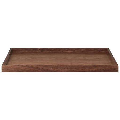 Wooden tray dienblad large walnoot