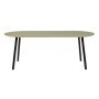 Oval eettafel 180x90 ovaal olive 