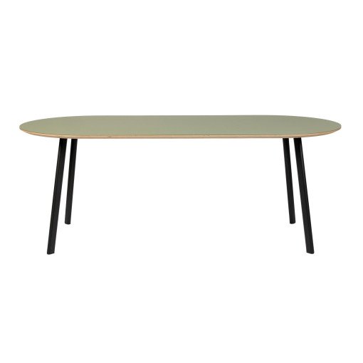 Oval eettafel 200x90 ovaal olive 